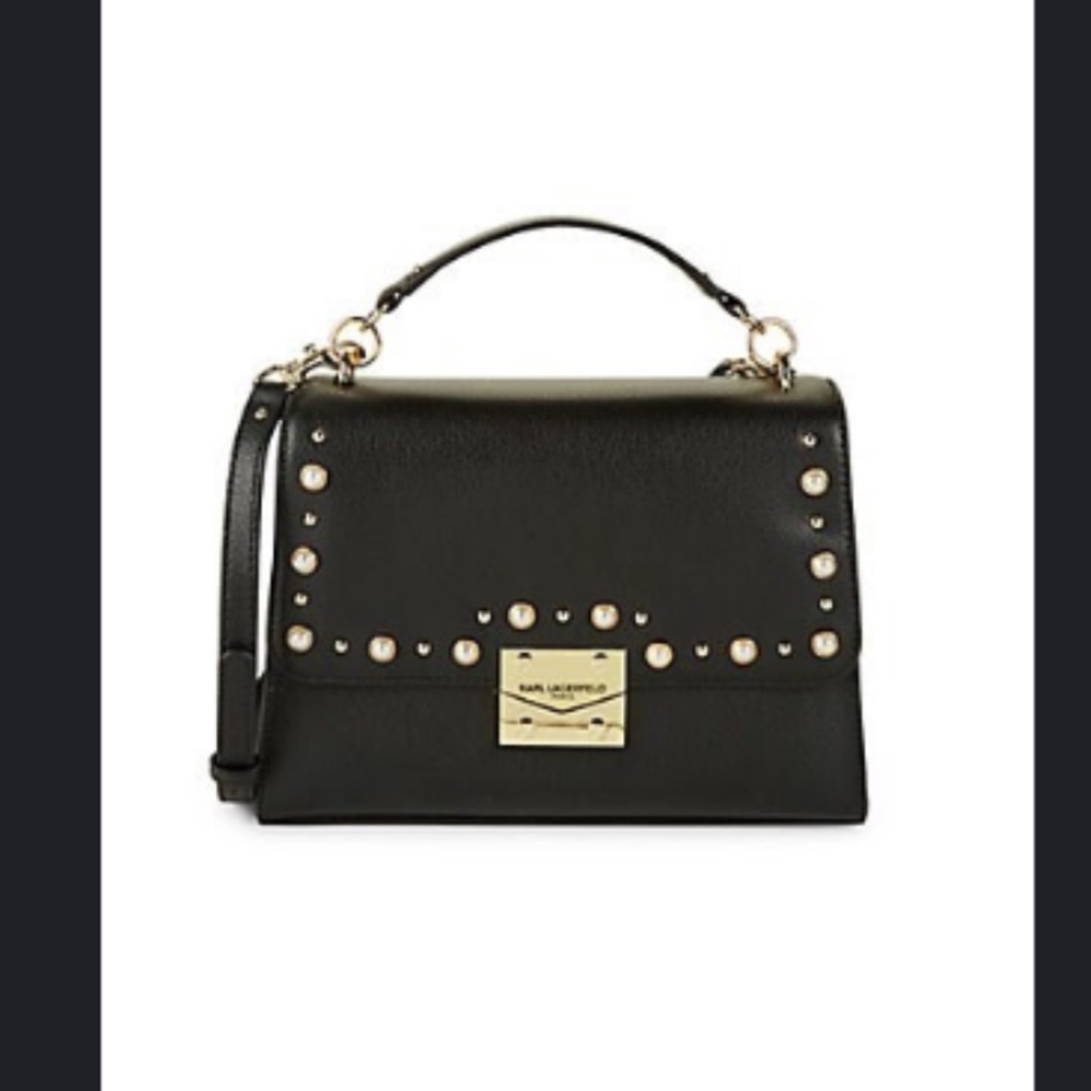 Karl Lagerfeld Paris Faux Leather Shoulder Bag NWOT